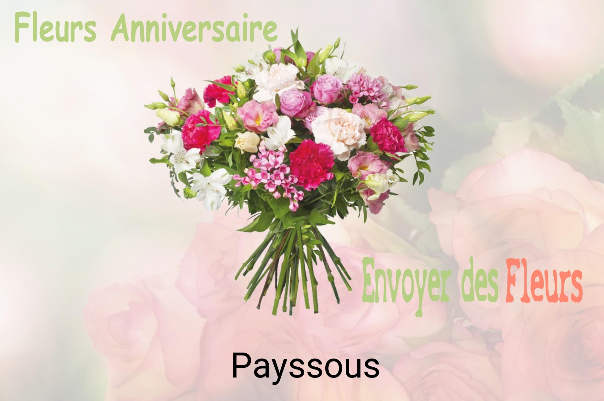 Bouquet de fleurs d’anniversaire livré à Payssous
